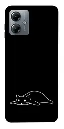 TPU чохол Demsky Lazy cat для Motorola Moto G14