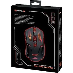 Миша REAL-EL RM-520 Gaming USB black - мініатюра 3
