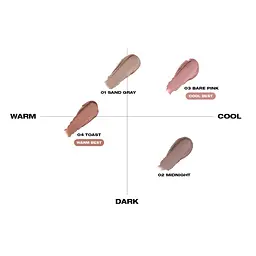 База-мус для губ Huemi On On The Go Cover Lip Base 02 Опівніч 4.2 мл - мініатюра 4