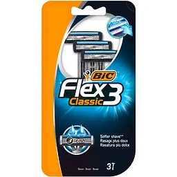 Набір одноразових станків BIC Flex 3 Classic 3 леза 3 шт. (646178) - мініатюра 5