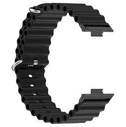 Силіконовий ремінець Primolux Ocean для смарт-годинника Huawei Watch Fit 3 Black - мініатюра 4