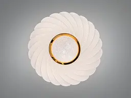 Люстра стельова LED Diasha біла золото 34 Вт 6 м² - мініатюра 2