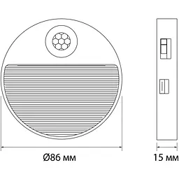 LED світильник Videx акумуляторний з датчиком руху (VL-NL105W) - мініатюра 12