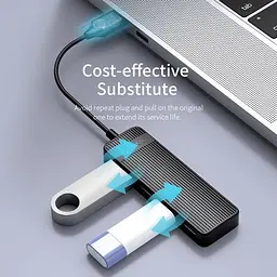 Концентратор Orico USB 2.0 4 ports (FL02-WH-BP) (CA913527) - мініатюра 2