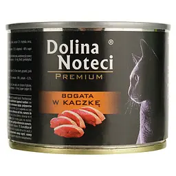 Вологий корм для котів Dolina Noteci Premium cat м'ясні шматочки у соусі з качкою 185 г - мініатюра 2
