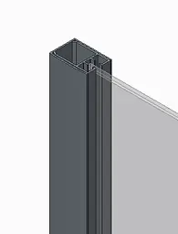 Шторки скляні на ванну Koer SR BS04-95x140-TR-07 прозоре скло 6 мм, graphite KR5404, Універсальна, прозорий, графіт - мініатюра 2