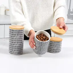 Місткість для зберігання МВМ My Home 700 мл сіра (KP-16 M GRAY/WOOD) - мініатюра 5