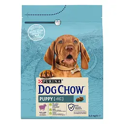 Подарунок сухий корм для цуценят Dog Chow Puppy <1 з ягням 2.5 кг при купівлі сухого корму для цуценят Dog Chow Puppy <1, з ягням, 14 кг
