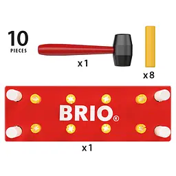 Іграшка-забивалка дерев'яна BRIO червона (30525) - мініатюра 5