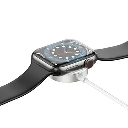 Зарядка Qi HOCO Wireless charger Type-C для iWatch CW39C usb-c вихід для 1-7/SE Series біла - мініатюра 8