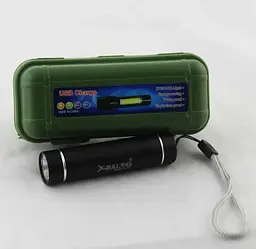 Ручний LED ліхтар акумуляторний мініатюрний ліхтарик USB зарядка Bailong BL 517 - мініатюра 8