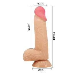 Реалістичний фалоімітатор Pretty Love Sliding Skin, 21.8 см - мініатюра 3