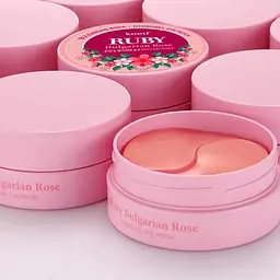 Гідрогелеві патчі для очей Рубін-Болгарська троянда Bulgarian Rose Hydrogel Eye Patch Petitfee & Koelf 60 шт - мініатюра 4