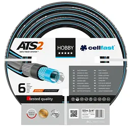 Шланг садовий HOBBY ATS 3/4' 50м 6 шарів до 30бар -20…+60°C Cellfast sad0001920