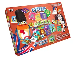 Настільна гра "Суперлото Алфавіт" СЛА-01UЕ Danko Toys українська/англійська, в коробці (4823102806686)