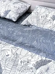 Комплект постільної білизни Ecotton полуторний 150х215 см сатин двосторонній білий (рис. 24312) (24929) - мініатюра 8