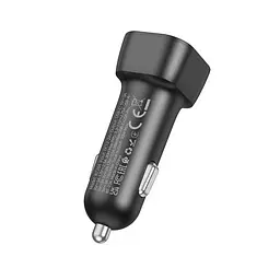 Автомобільне зарядне пристрій BOROFONE BZ28A Trophie PD30W+QC3.0 чорний 6941991110818 - мініатюра 5
