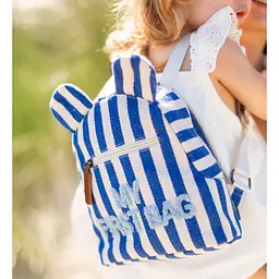 Рюкзак дитячий Childhome My first bag stripes electric blue (CWKIDBSTBL) - мініатюра 8