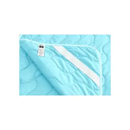 Наматрацник MirSon Eco Light №1725 Silk Air-line на резинці по кутках Blue 70x130 см (2200002890779) - мініатюра 6