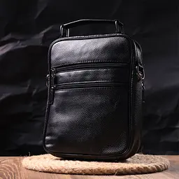 Шкіряна чоловіча сумка Vintage 20х24х6 см sum0023560 - мініатюра 9