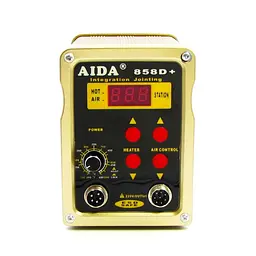 Паяльна станція Aida 858D+ безкомпресорна, фен, паяльник - мініатюра 2