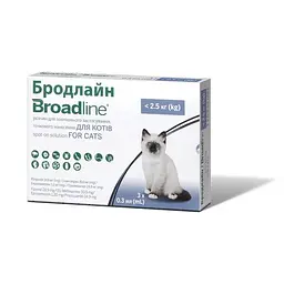 Краплі Boehringer Ingelheim Broadline Спот-он проти паразитів для котів S до 2.5 кг