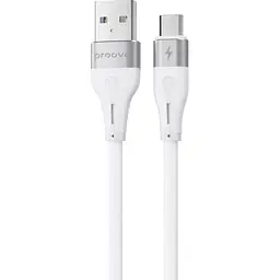 Кабель Proove Soft Silicone USB-A to Micro-USB 2.4A 1m White (CCSO20001302) [130626]