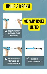 Універсальна сонцезахисна парасоля для коляски з кріпленням, діагональ - 65см, зеленого кольору KT8003109 - мініатюра 6