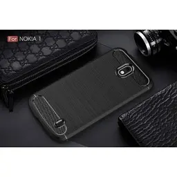Чохол до мобільного телефона Laudtec для Nokia 1 Carbon Fiber (Black) (LT-N1B) - мініатюра 5