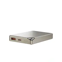 Зовнішній акумулятор Wiwu Ultra-Thin Series Power Bank 10000mAh Wi-P020 (3C) Grey (6976975611630) - мініатюра 3
