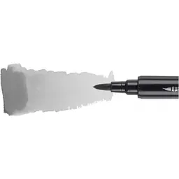 Маркер акварельний Santi  Brush Marker SWB-30 двосторонній сірий 6 шт. (391086) - мініатюра 2