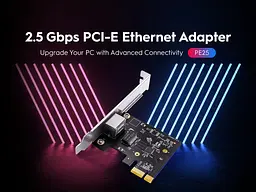 Мережева плата Cudy PE25, 2.5G PCI Express Adapter - мініатюра 4