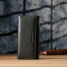 Стильний гаманець у два складення з натуральної шкіри ST Leather 19х9х3 см acs0029693 - мініатюра 10