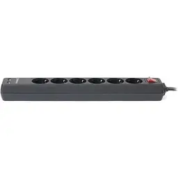 Мережевий фільтр живлення REAL-EL REAL-EL RS-6 PROTECT USB, 5m, black (EL122300018) - мініатюра 6