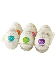 Набір мастурбаторів яєць Tenga (6 шт.) Babydoll Універсальний.. Різнобарвний EGG-6