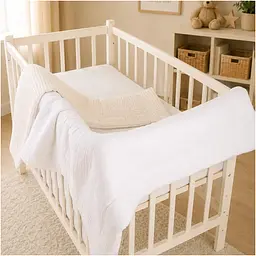 Плед дитячий MirSon Pure Waffle White 110х140 см (2200013891857) - мініатюра 6