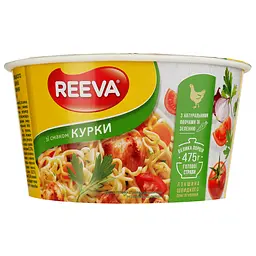 Локшина швидкого приготування Reeva зі смаком курки 75 г (927286) - мініатюра 3