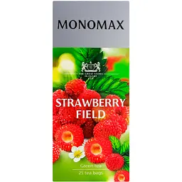 Чай зелений Monomax Strawberry Field в пакетиках 50 г (25 шт. х 1.5 г) - мініатюра 2