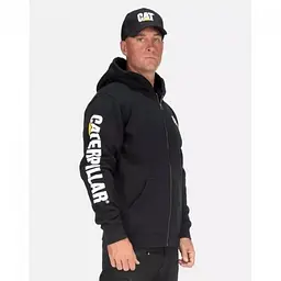 Кофта Caterpillar з капюшоном на блискавці Black XXL (1103-W10840-016-XXL) - мініатюра 2