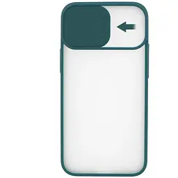Чохол UFT для iPhone 12 Pro силіконовий зі шторкою, що захищає камеру Green - мініатюра 2