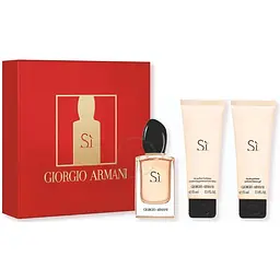 Подарунковий набір Giorgio Armani Si парфумована вода 50 мл, гель для душу 75 мл, лосьйон для тіла 75 мл