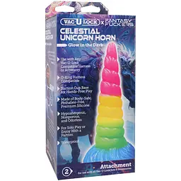 Фалоімітатор Doc Johnson Vac-U-Lock Fantasy Fuckers Unicorn Horn - мініатюра 3