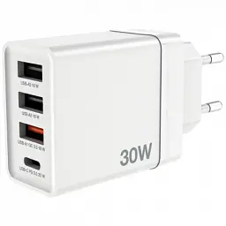 Зарядний пристрій Verbatim USB 30W PD3.0 4-ports white (49701) - мініатюра 4