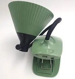 LED-лампа 4 W сенсорна світлодіодна гнучка 28 см настільна на прищіпці акумуляторна WinBoss YD03 зелена - мініатюра 6