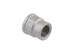 Муфта RAFTEC 3/4"Вх1/2"В латунь, ВВ, DN20х15, нікель, MP0201 - мініатюра 2