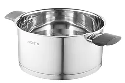 Каструля Ardesto зі скляною кришкою Gemini Trento 3.9л нержавіюча сталь бакеліт kuh0014720 - мініатюра 2