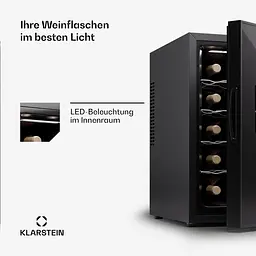 Винний холодильник Klarstein Silent Vino 18 Uno (10045378) - мініатюра 5