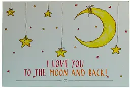 Листівка авторська СОЛЬ "I love you to the moon and back"