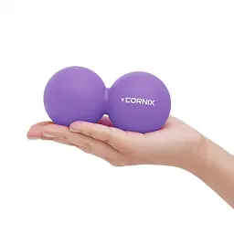 Масажний м'яч подвійний Cornix Cornix Lacrosse DuoBall 6.3 x 12.6 см XR-0114 Purple - мініатюра 2