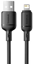Кабель Baseus Silky Series Fast Charging Cable USB to iP 2.4A 2m Black - мініатюра 1
